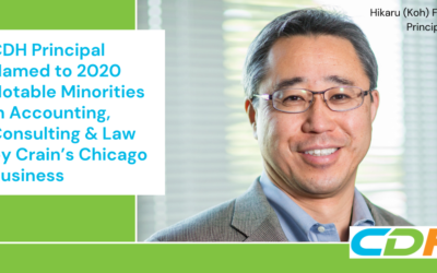 CDH Principal Named to 2020 Notable Minorities in Accounting, Consulting & Law by Crain’s Chicago Business