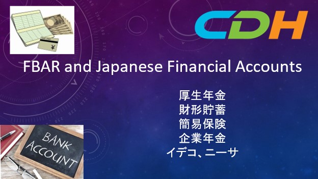 FBAR and Japanese Financial Accounts