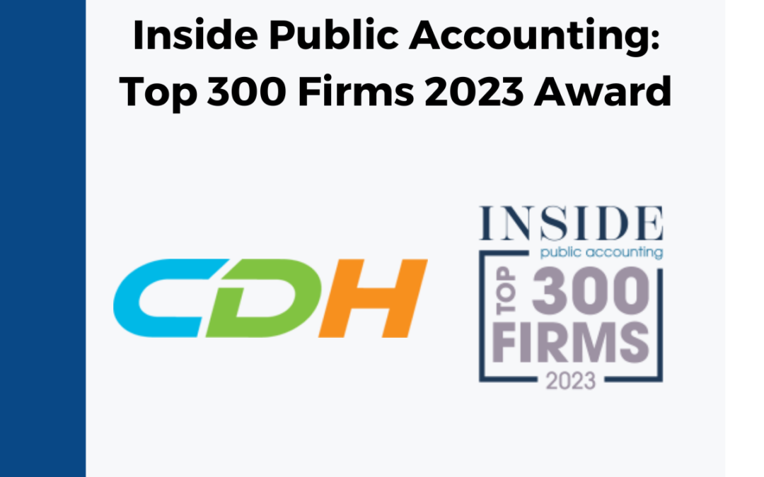 CDH Recognized as a Top 300 Firm by Inside Public Accounting
