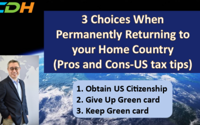 3 Choices When Permanently Returning to Your Home Country (Pros and Cons -US Tax Tips)